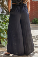 Satin High Waisted Trousers - BARUCH Style