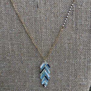 Leaf Beaded Necklace - BARUCH Style