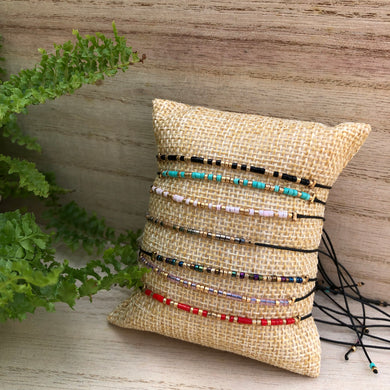 Simple Beaded Hand-Woven Rope Bracelet - BARUCH Style