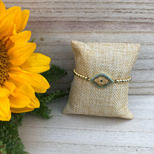 Gold Filled Gold Beads Evil Eye Bracelet - BARUCH Style