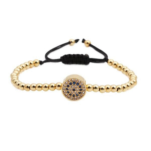 Gold Filled Beads Evil Eye Bracelet - BARUCH Style