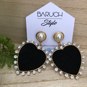 Heart Vellum Pearl Earring - BARUCH Style