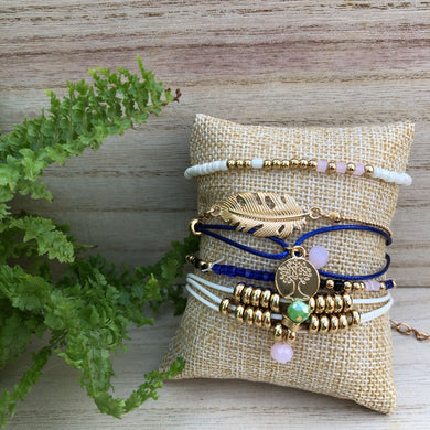 Boho Mix Feather Bracelet Set - BARUCH Style