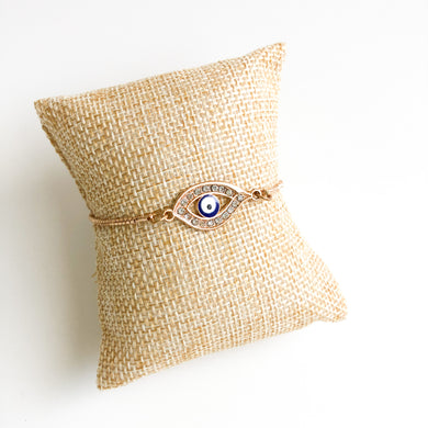 Oval Evil Eye Chain Bracelet - BARUCH Style