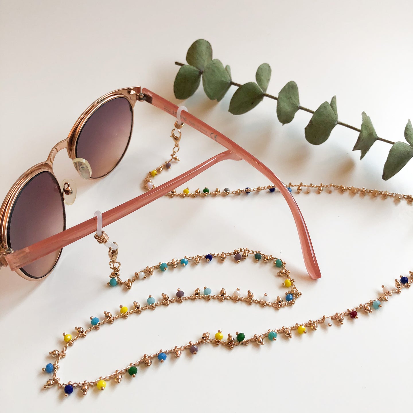 Sunglass Cord / Face-Mask Holder (Multi Color Beads) - BARUCH Style