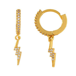 Multicolor Rhinestone lightning Earrings - BARUCH Style